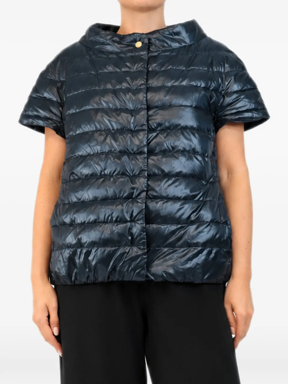 Herno padded short-sleeve jacket - Blu