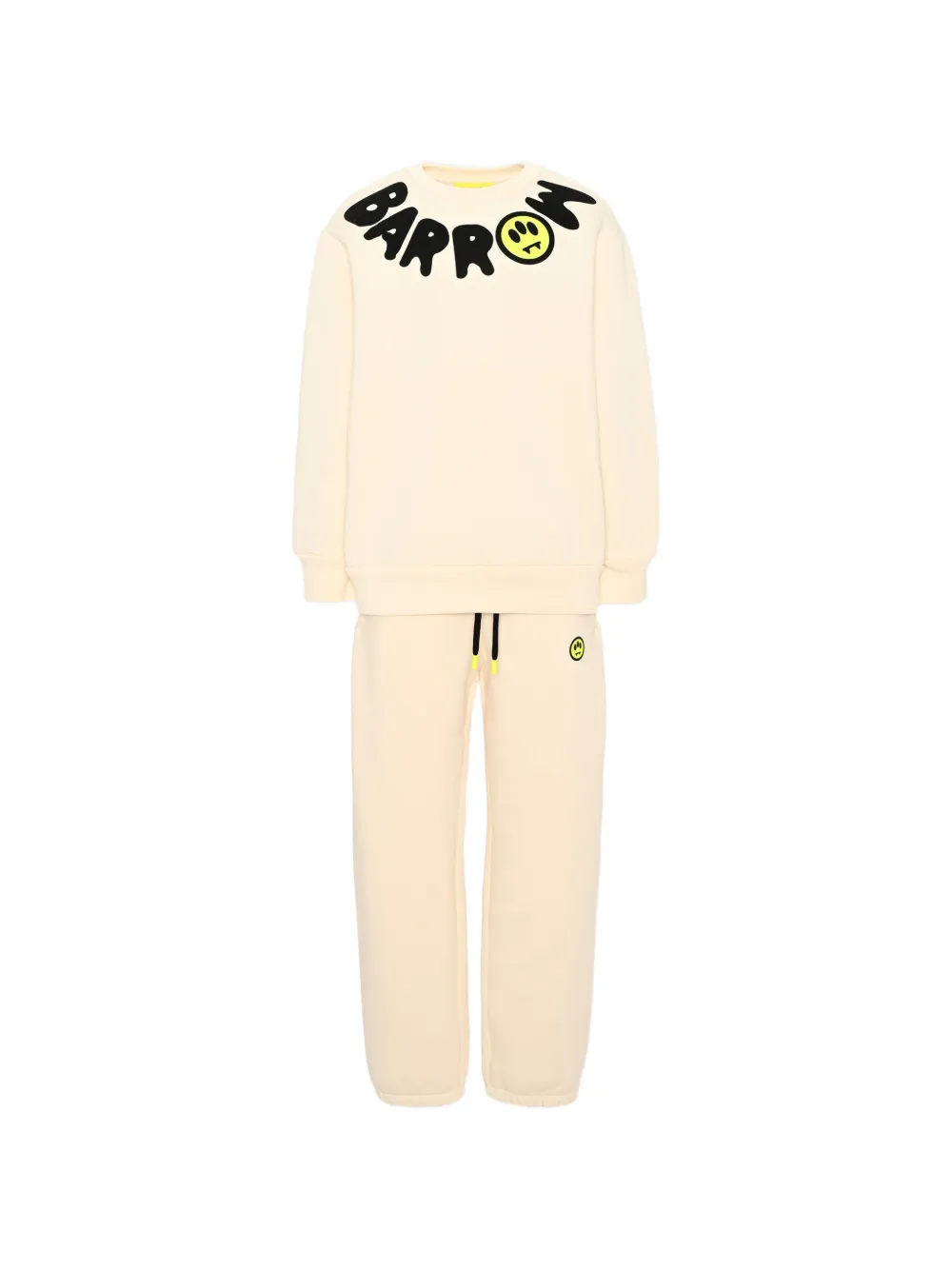 Barrow kids logo-print cotton tracksuit Wit