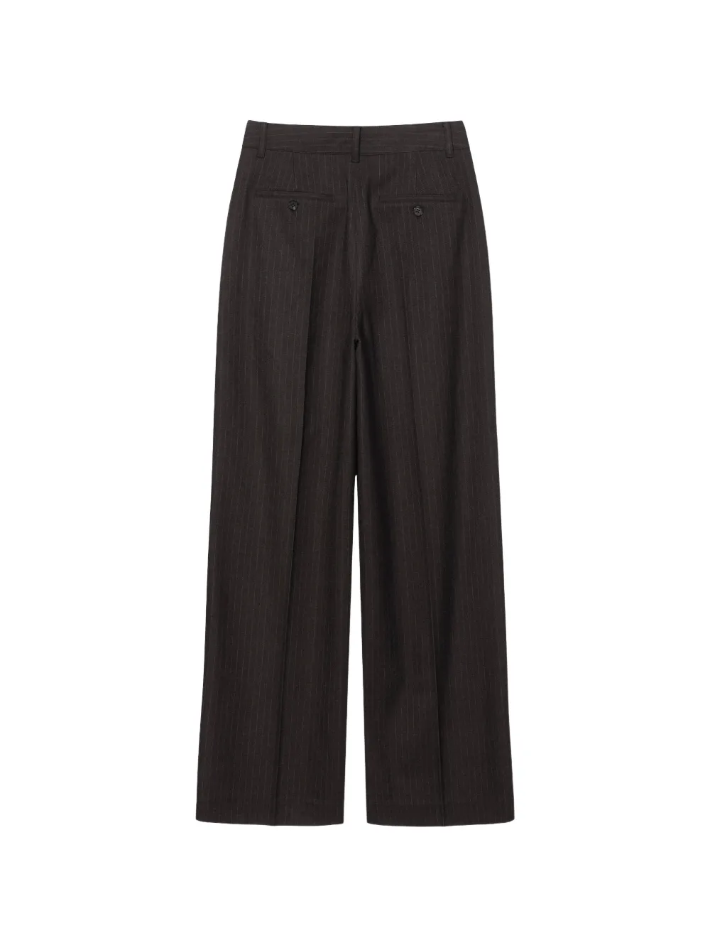 DUNST pinstriped pleated trousers Bruin