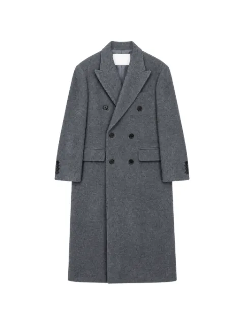 DUNST double-breasted peak-lapel coat