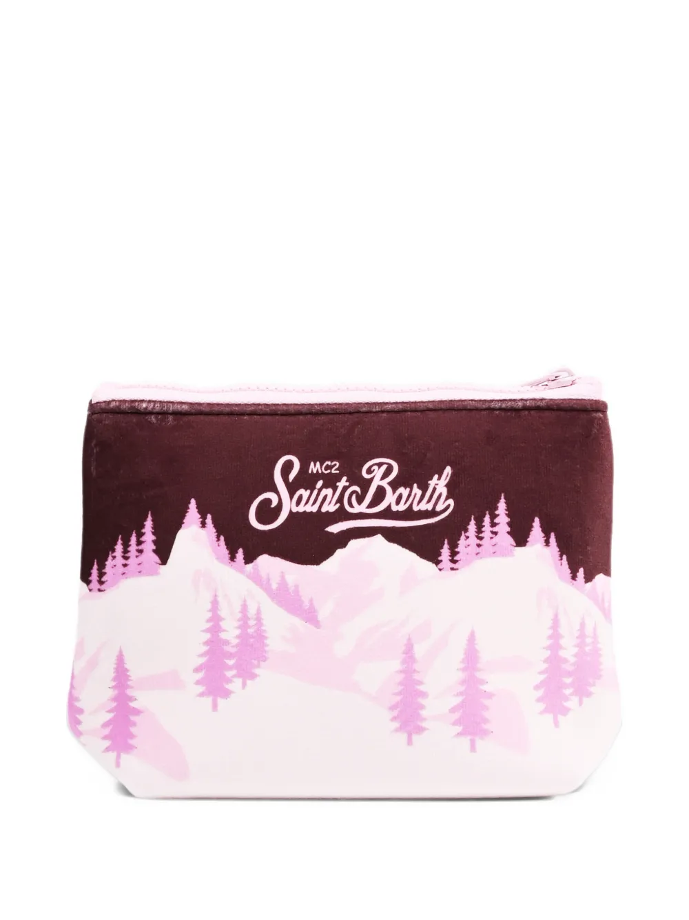 MC2 Saint Barth Kids graphic-print zip-up pouch Bruin