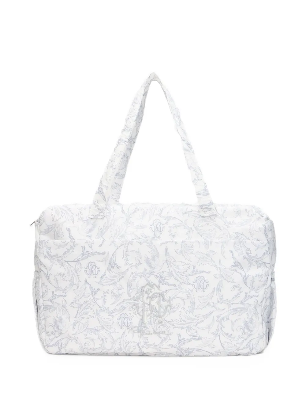 Roberto Cavalli Junior baroque-print changing bag - Grigio