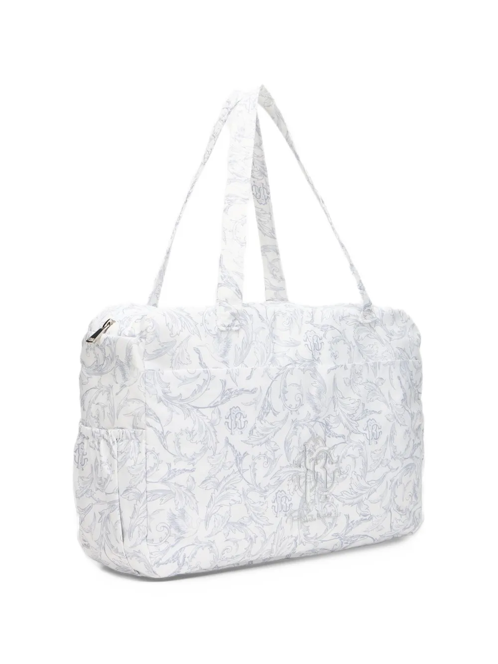Roberto Cavalli Junior baroque-print changing bag Grijs