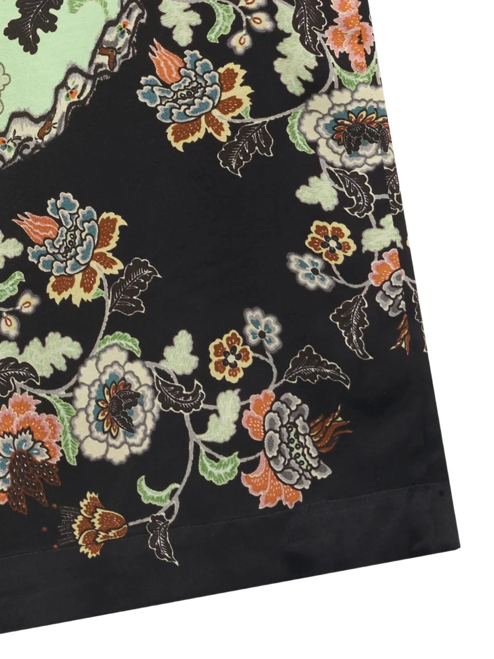 Roberto Cavalli Junior floral-print palazzo pants Zwart