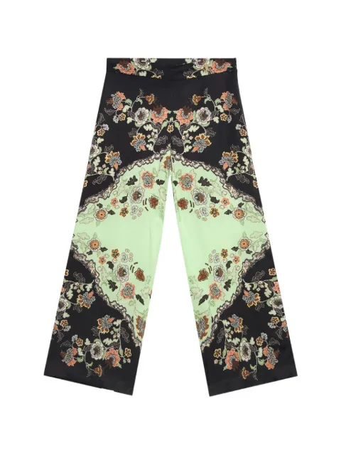 Roberto Cavalli Junior floral-print palazzo pants