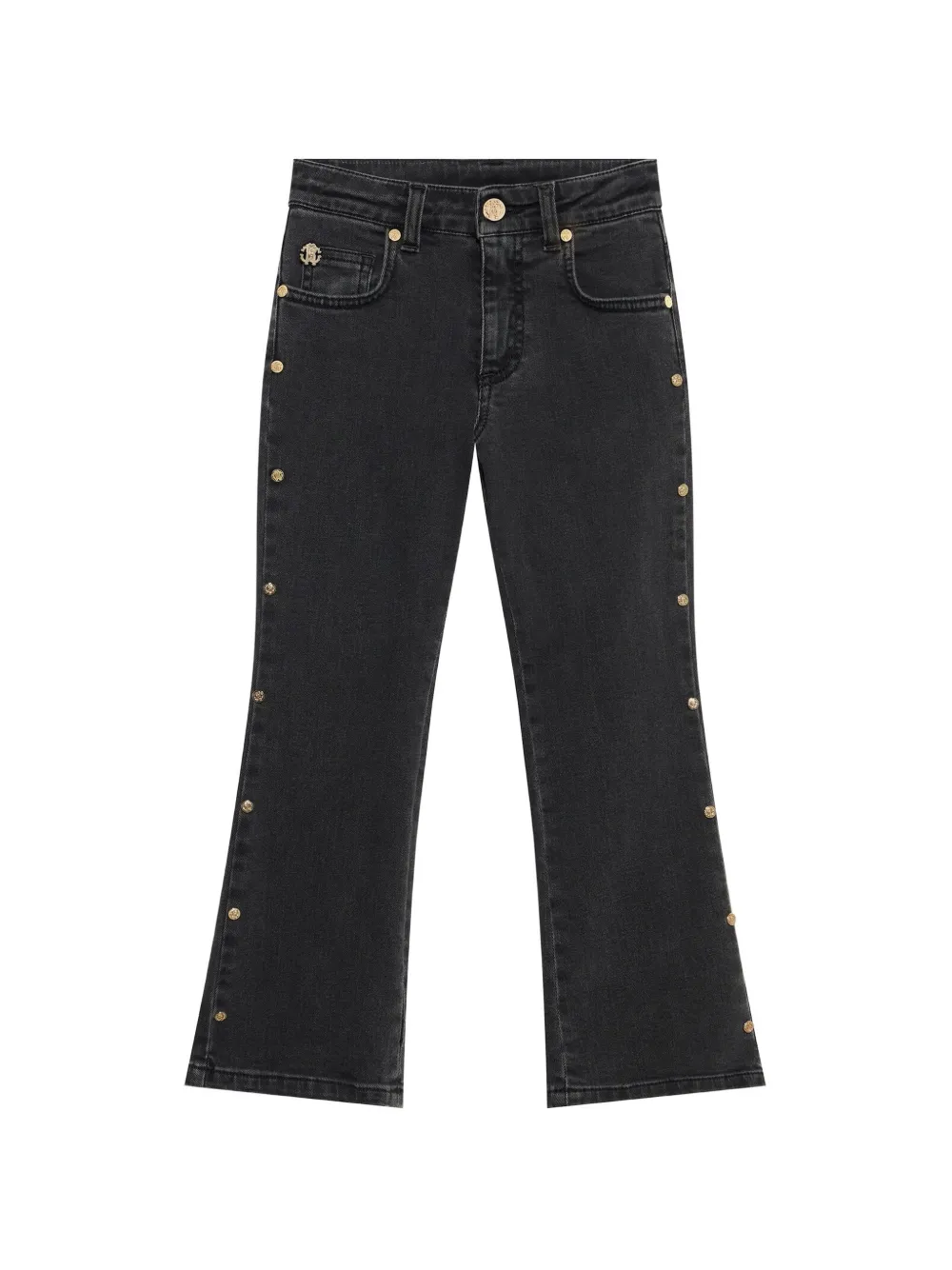 Roberto Cavalli Junior stud-embellished flared jeans - Nero