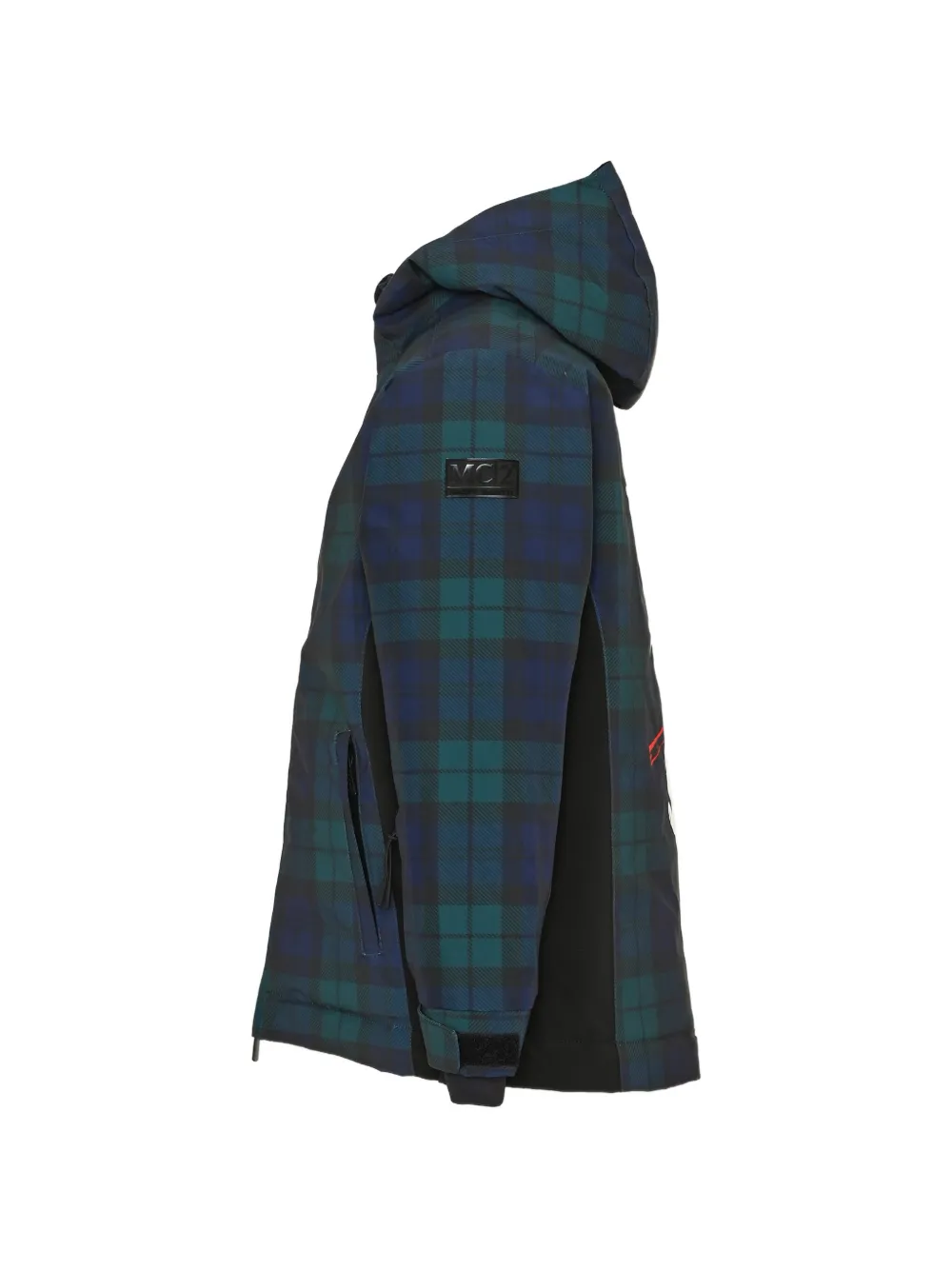 MC2 Saint Barth Kids Snoopy-print tartan jacket Blauw
