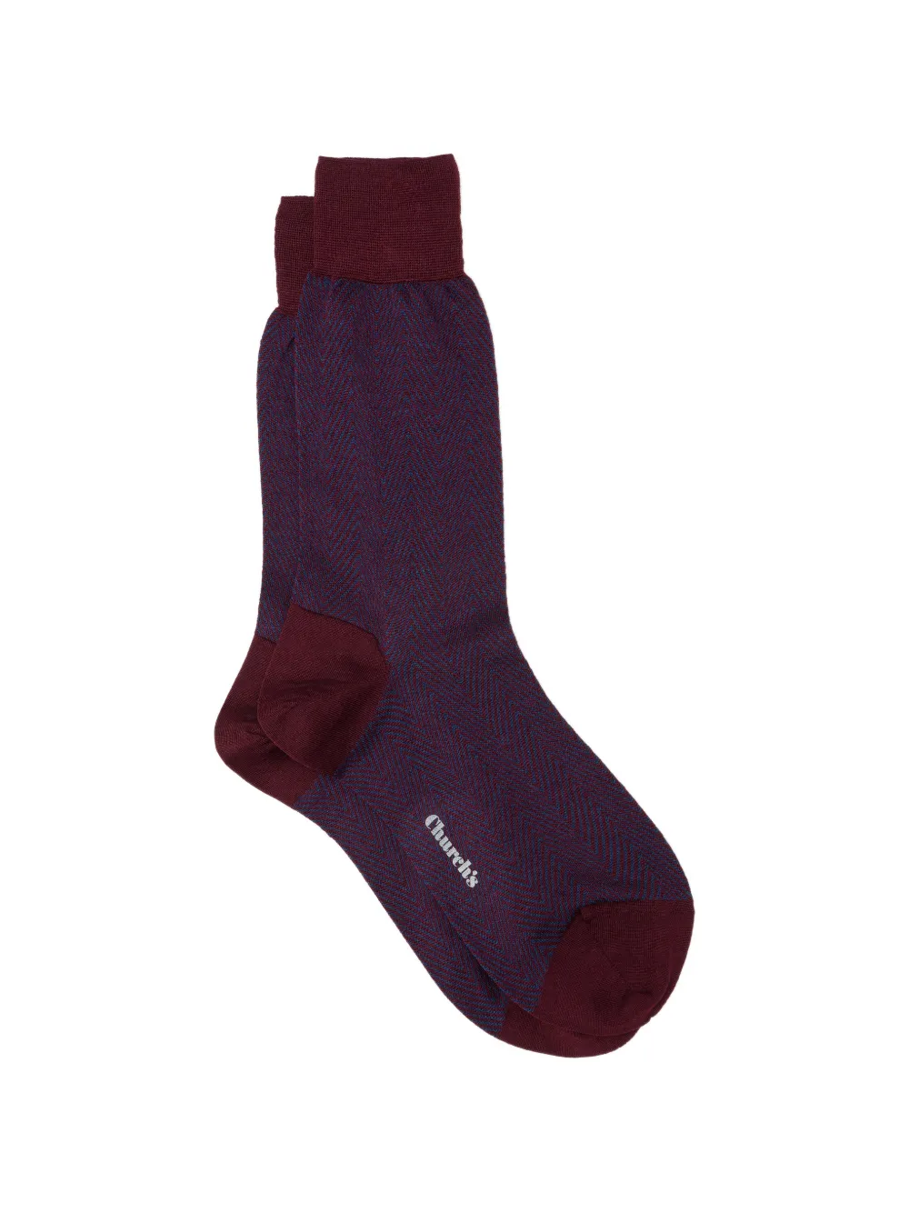 Church's herringbone-pattern socks - Rosso