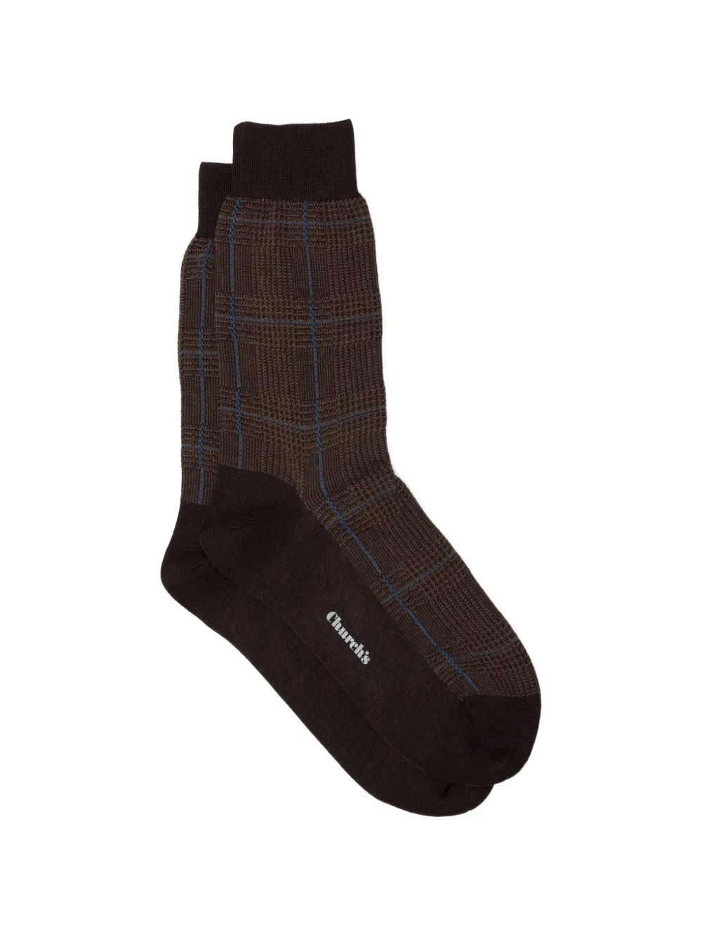 Church's prince of wales check socks - Marrone