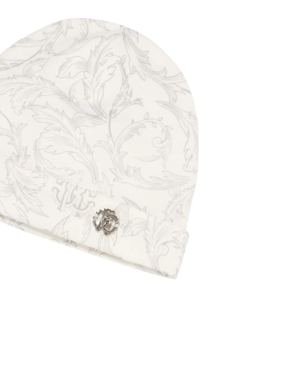 Roberto Cavalli Junior Avvento-print babygrow set Beige