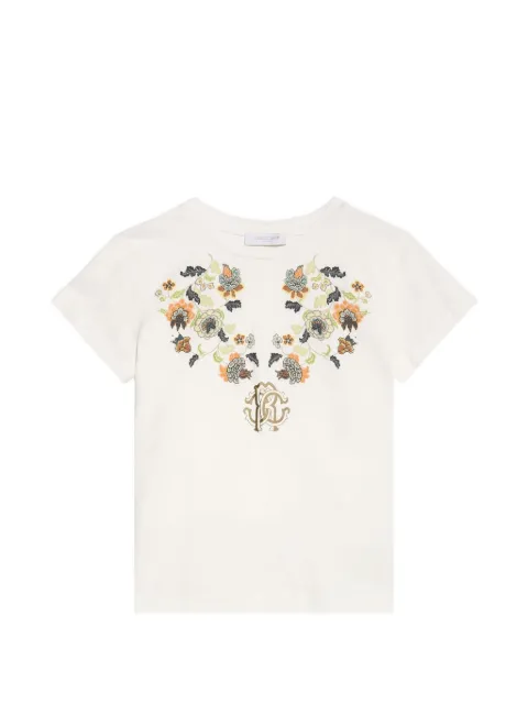 Roberto Cavalli Junior floral-print cotton T-shirt