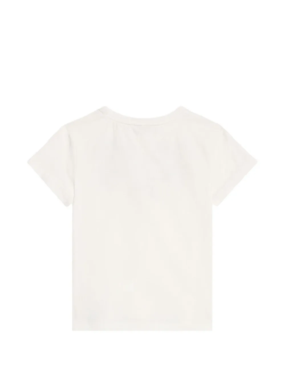 Roberto Cavalli Junior floral-print cotton T-shirt Beige