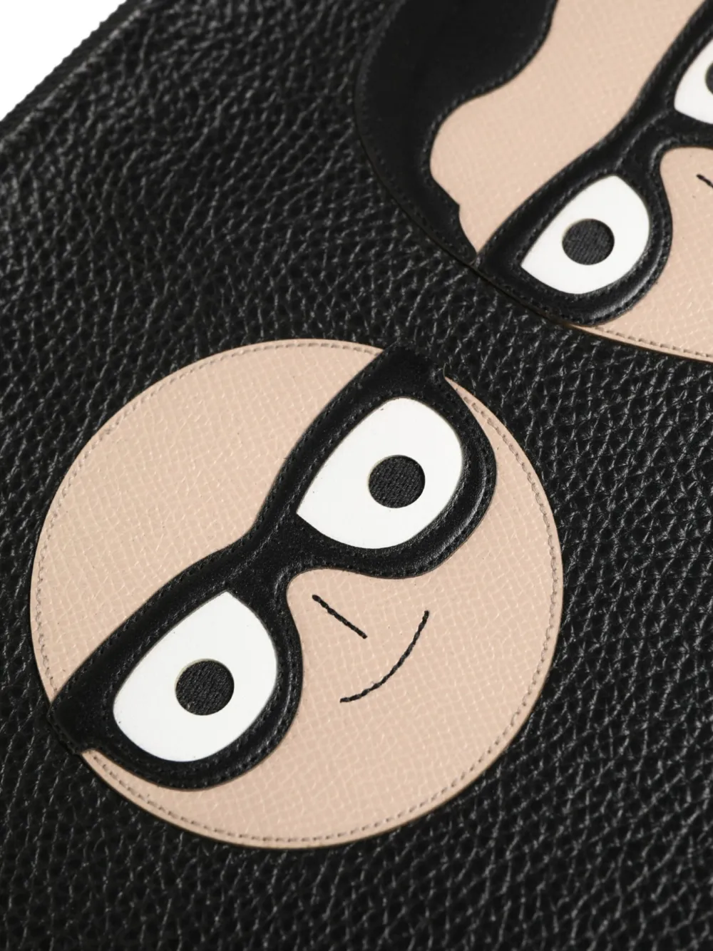 Dolce & Gabbana #DGFamily embellished leather clutch bag Zwart