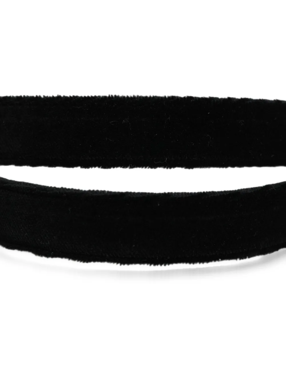 Dolce & Gabbana Riem met fluweeleffect en gesp Zwart