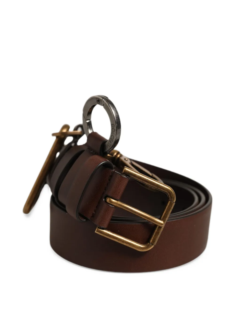 Dolce & Gabbana Carabine leather belt - Marrone