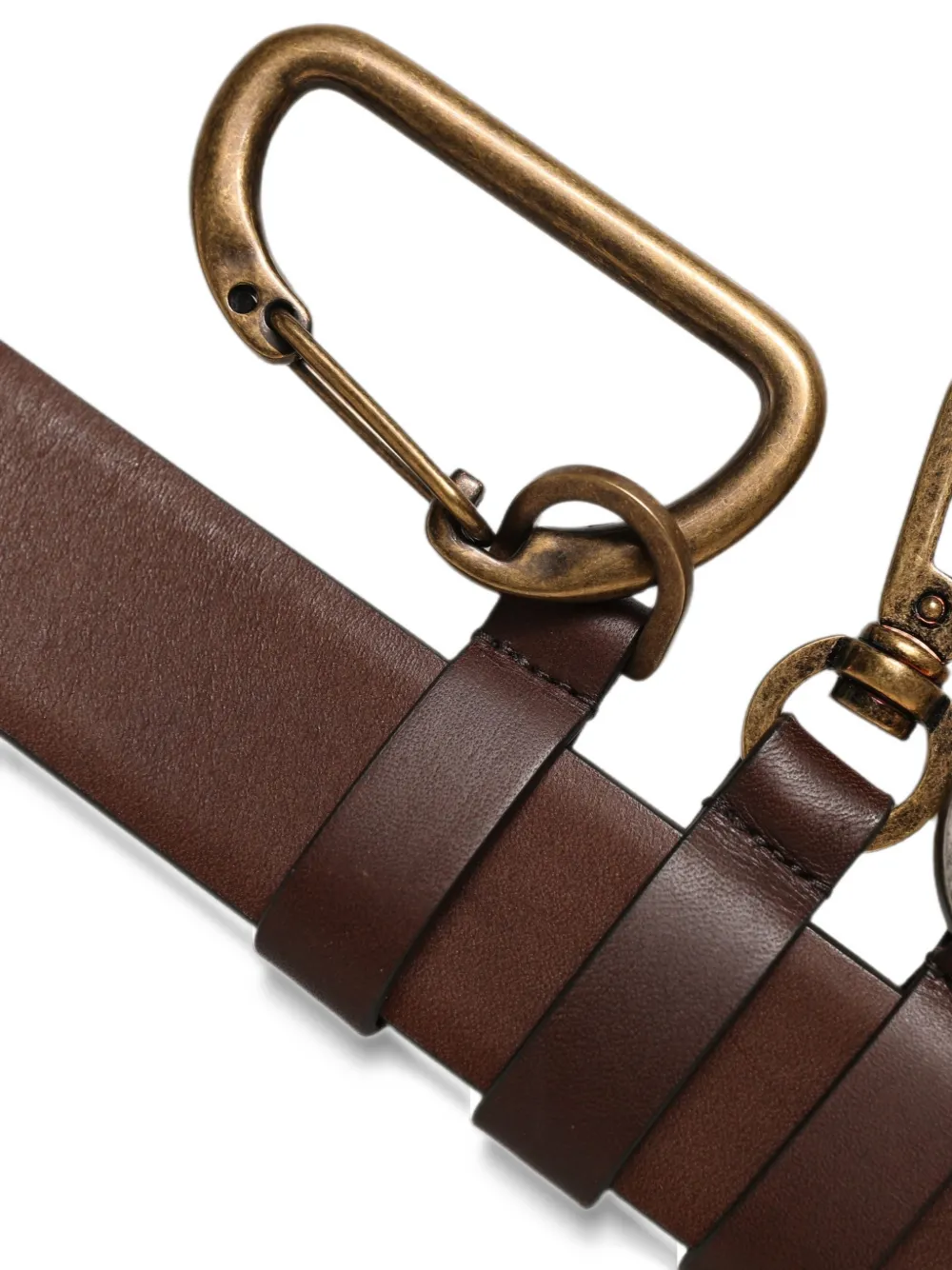 Dolce & Gabbana Carabine leren riem Bruin
