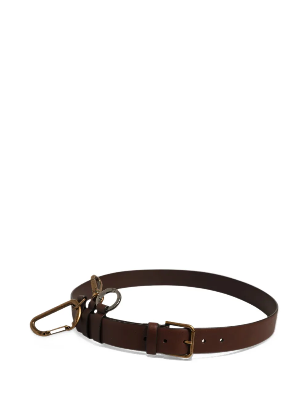 Dolce & Gabbana Carabine leather belt - Marrone