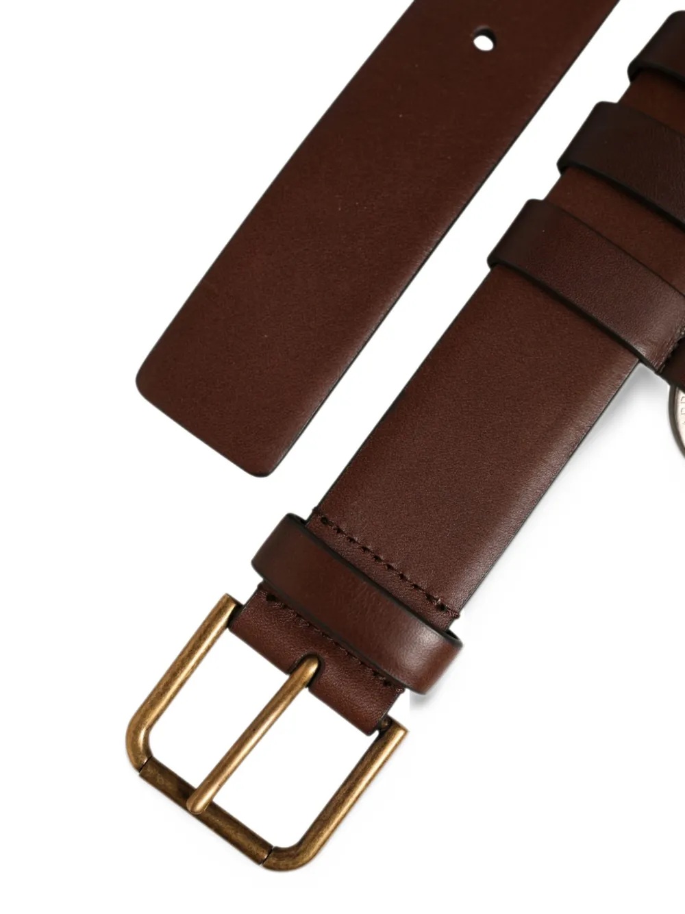 Dolce & Gabbana Carabine leren riem Bruin