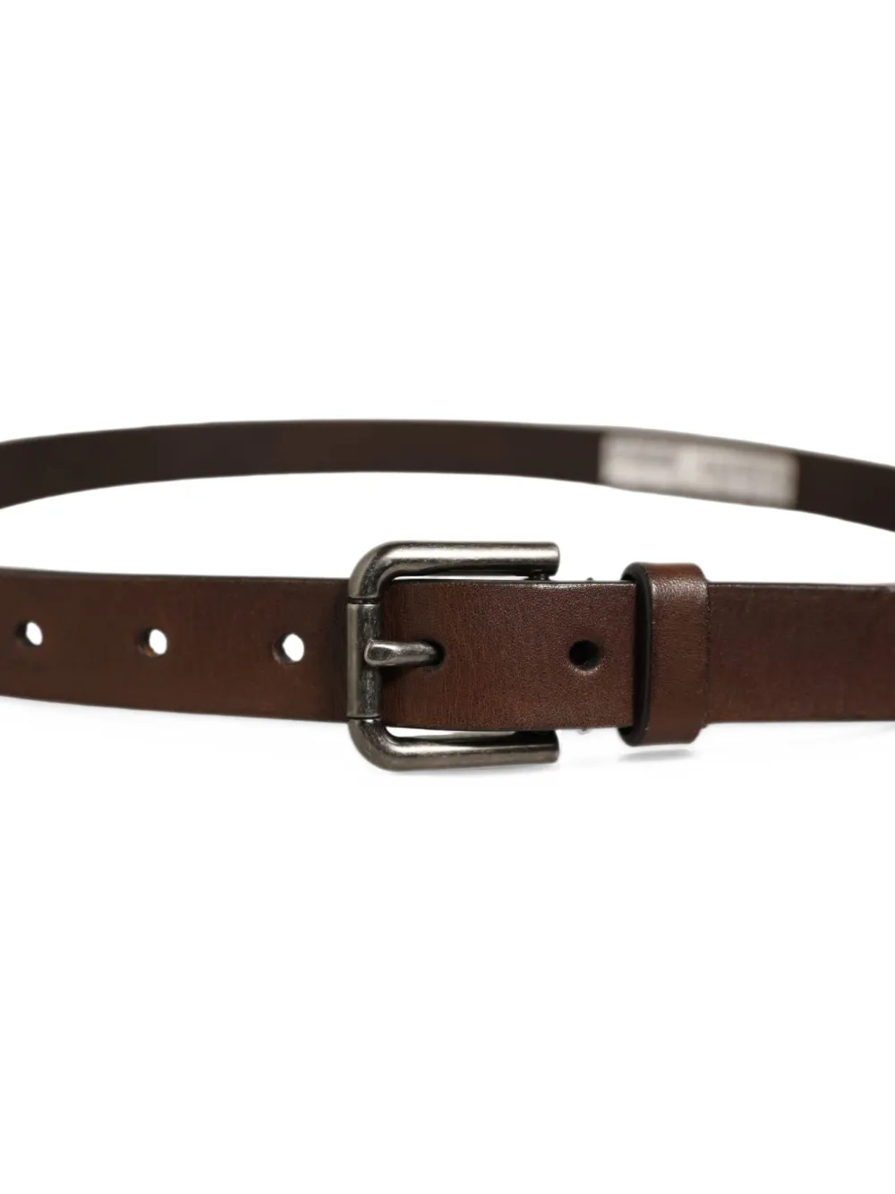 Dolce & Gabbana leather buckle belt Bruin