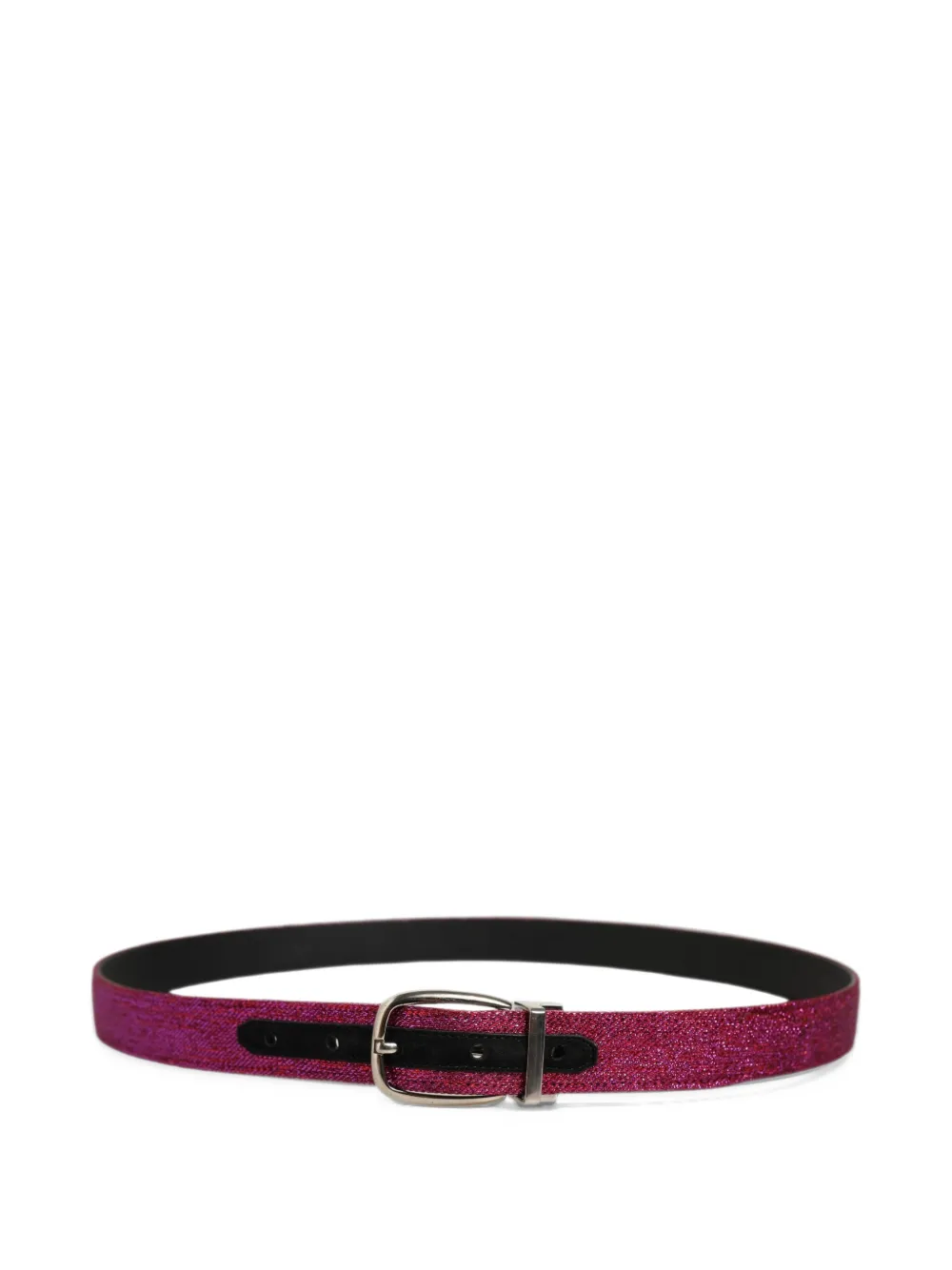 Dolce & Gabbana glitter-effect buckle belt - Rosa