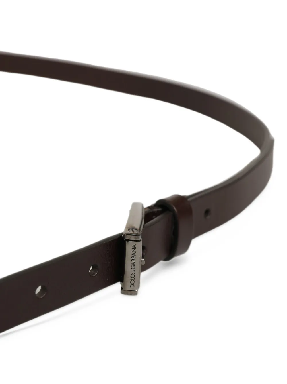 Dolce & Gabbana Leren wikkelriem Bruin