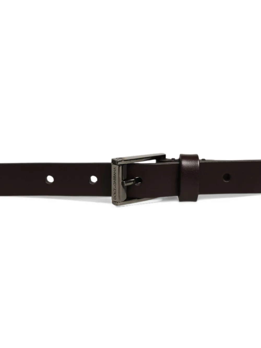 Dolce & Gabbana Leren wikkelriem Bruin