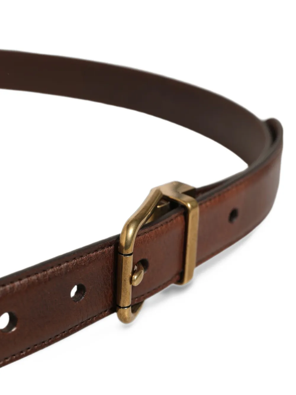 Dolce & Gabbana Leren gespriem Bruin