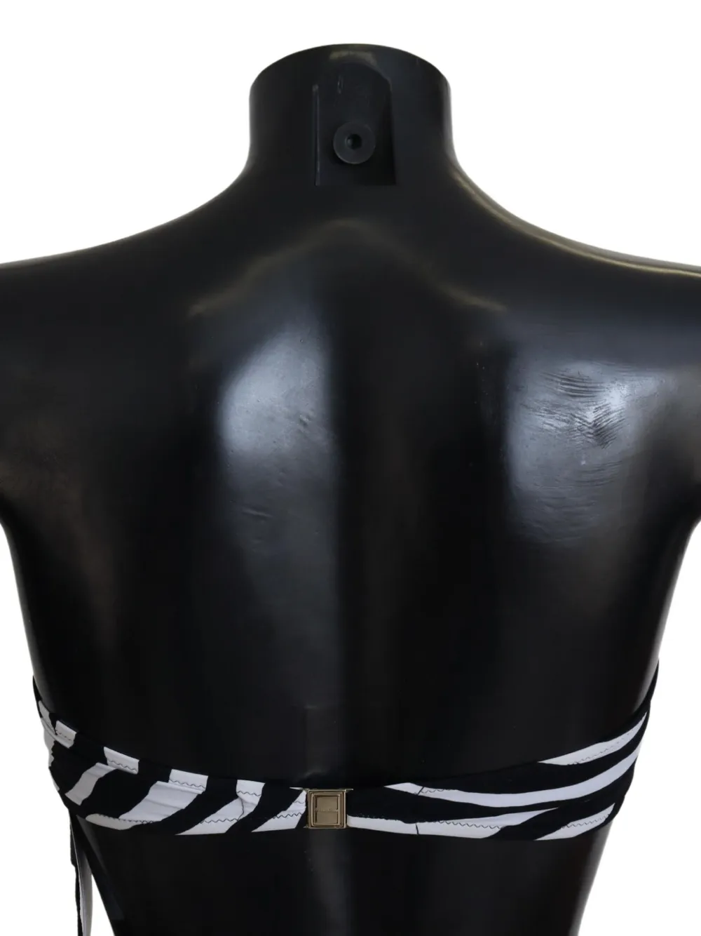 Dolce & Gabbana Bandeau bikinitop met zebraprint Zwart