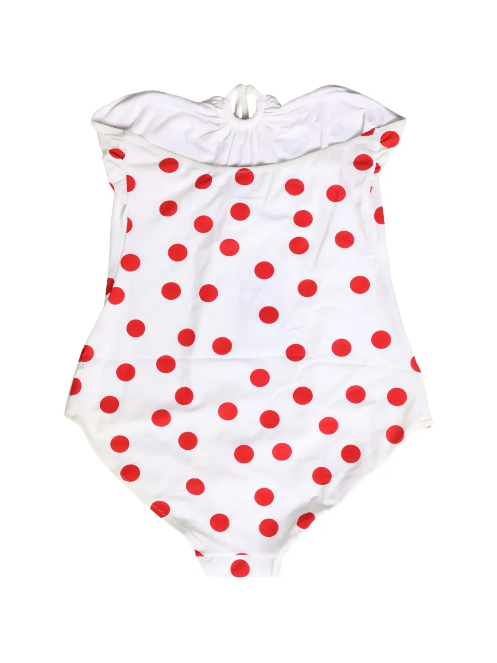 Dolce & Gabbana polka-dot halterneck swimsuit Wit