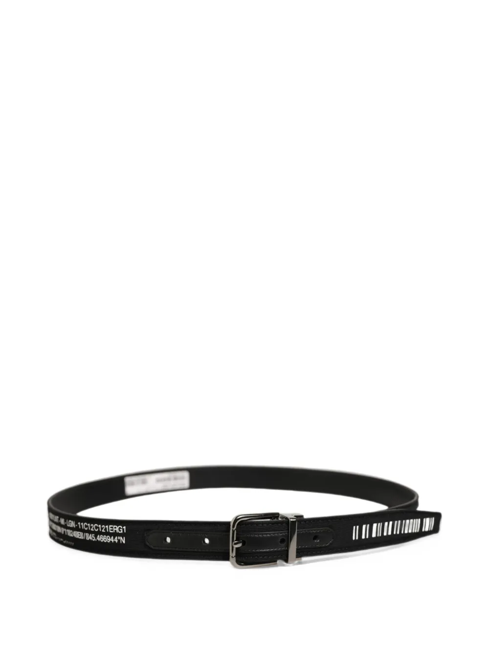 Dolce & Gabbana barcode-print belt - Nero