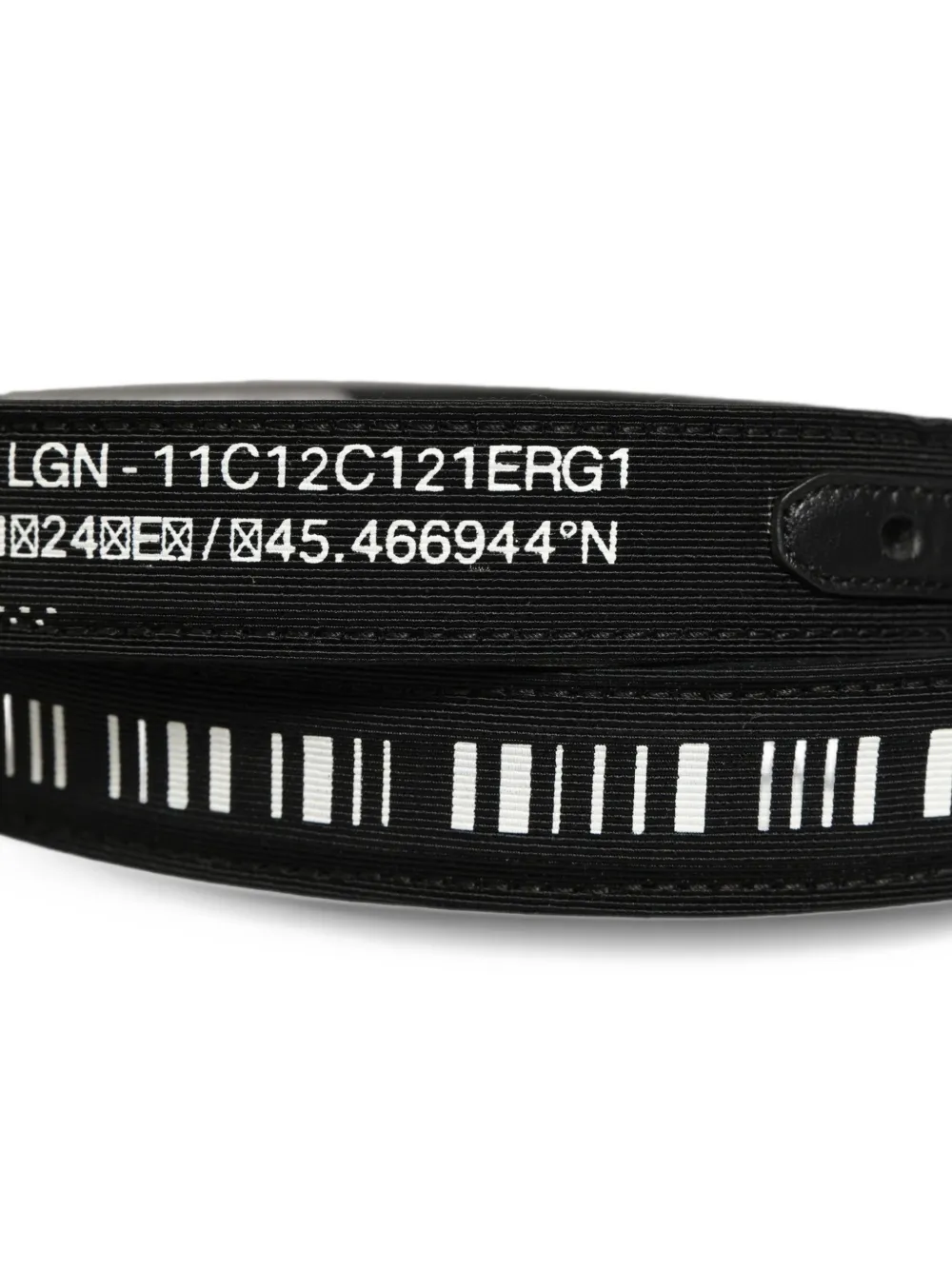 Dolce & Gabbana Riem met streepjescode-print Zwart