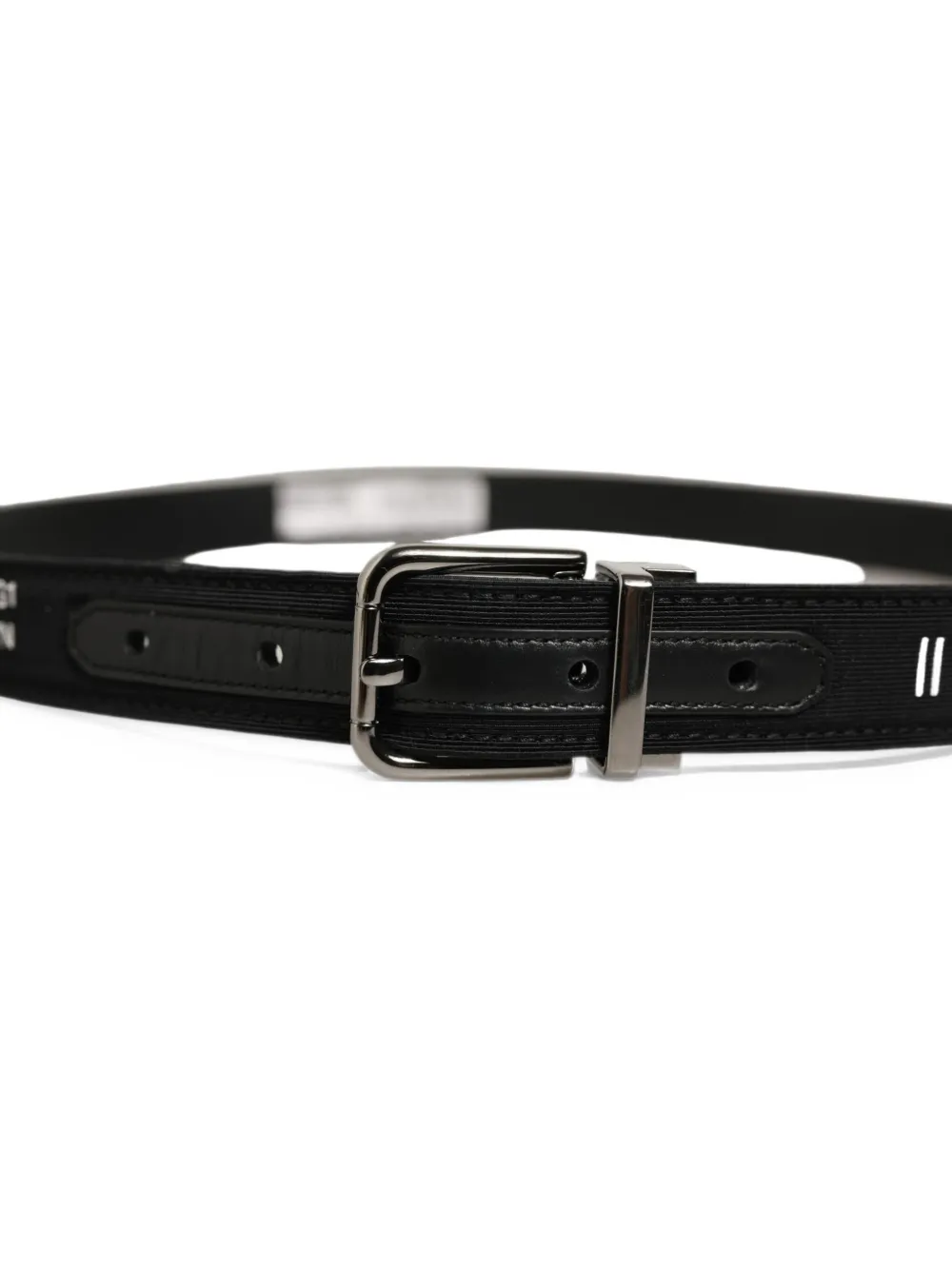 Dolce & Gabbana Riem met streepjescode-print Zwart