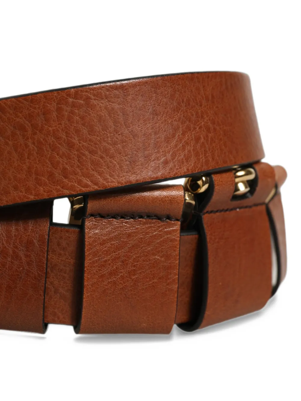 Dolce & Gabbana Leren gespriem Bruin