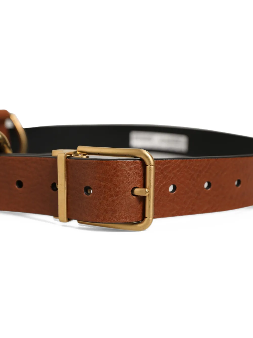 Dolce & Gabbana Leren gespriem Bruin