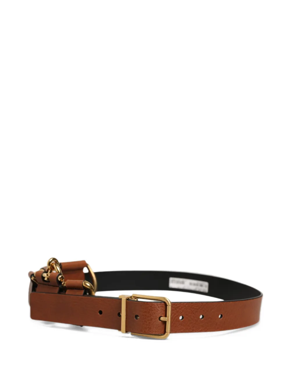 Dolce & Gabbana buckle-fastening leather belt - Marrone