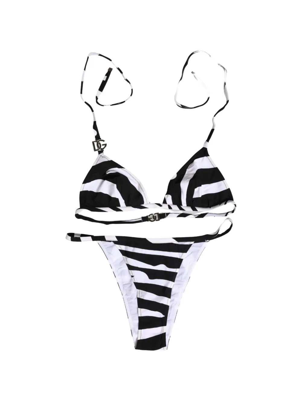 Dolce & Gabbana zebra-print bikini - Black