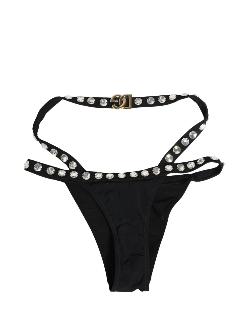 Dolce & Gabbana crystal-embellished bikini bottoms - Nero