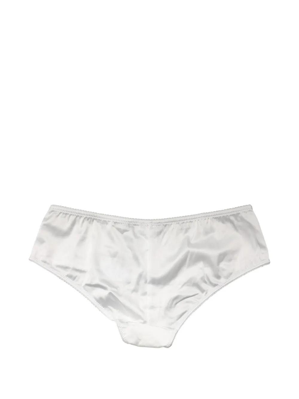 Dolce & Gabbana Zijden slip met strik-detail Wit