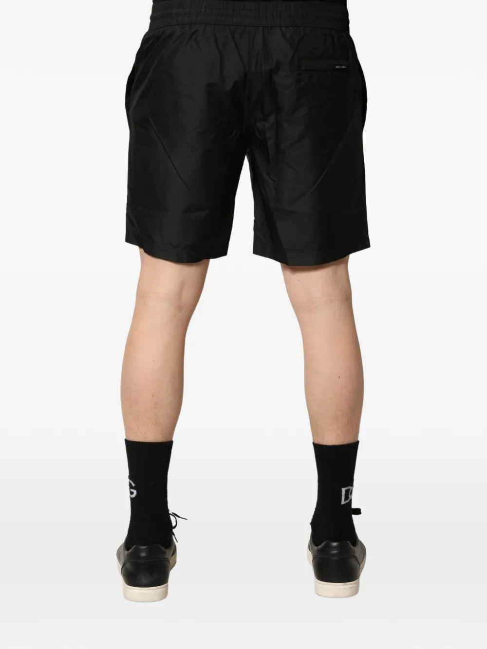 Dolce & Gabbana Zwemshort met kroonborduurwerk en trekkoord Zwart