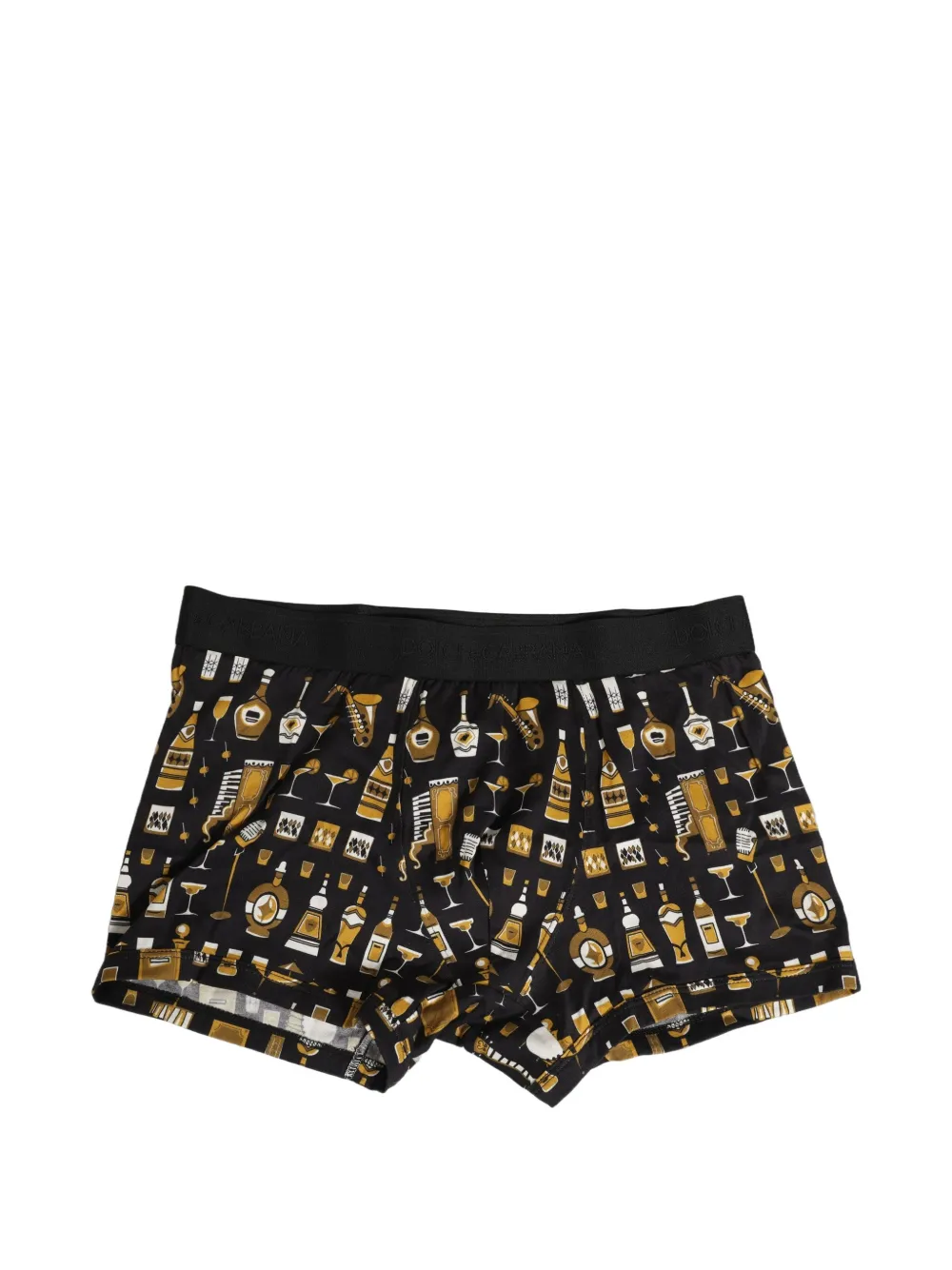 Dolce & Gabbana cocktail-print boxer shorts - Nero