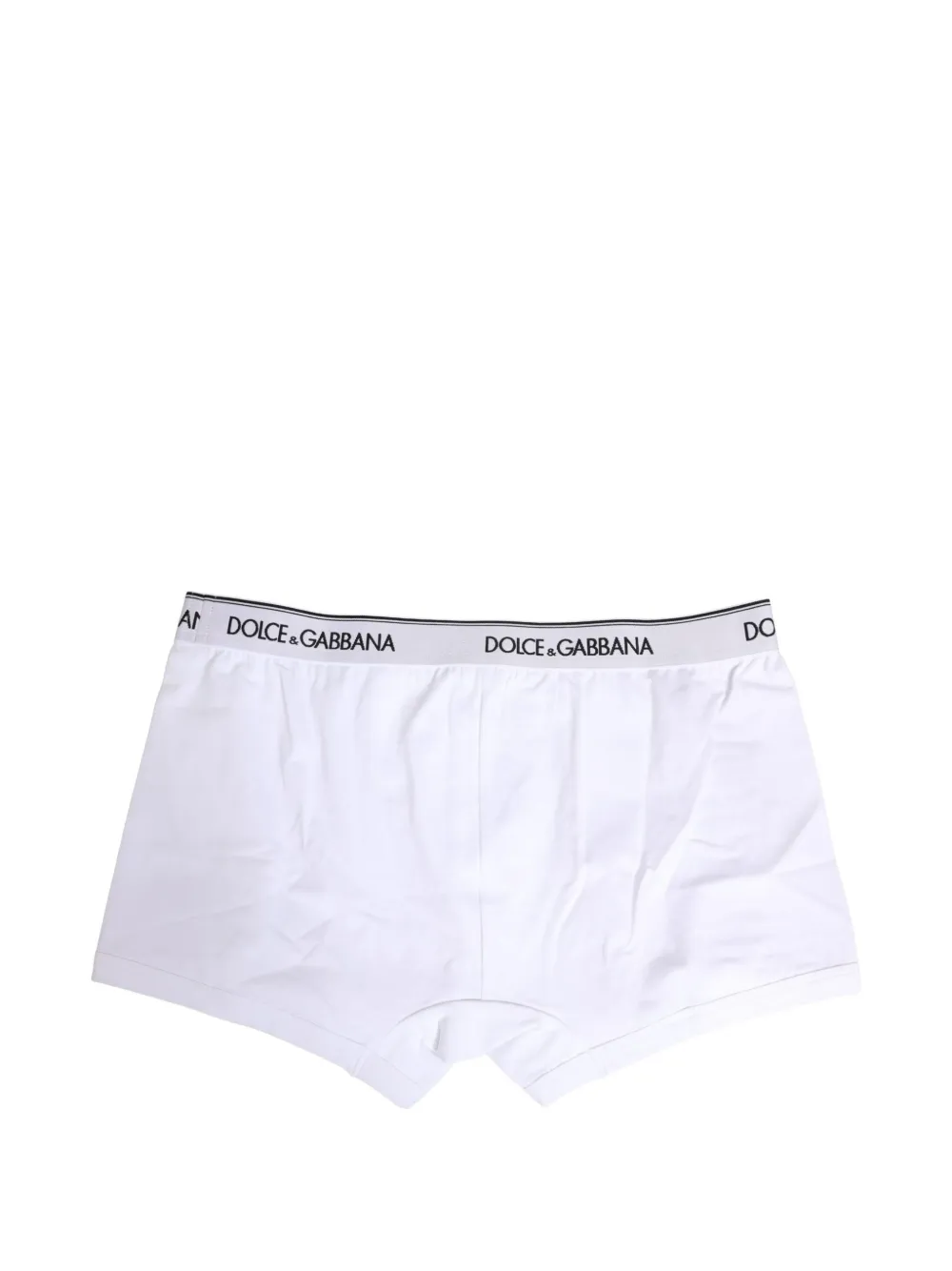 Dolce & Gabbana logo-waistband cotton boxers Wit