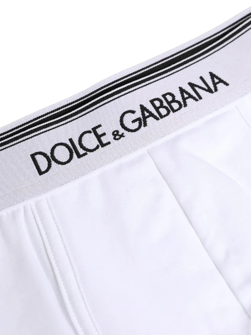 Dolce & Gabbana logo-waistband cotton boxers Wit