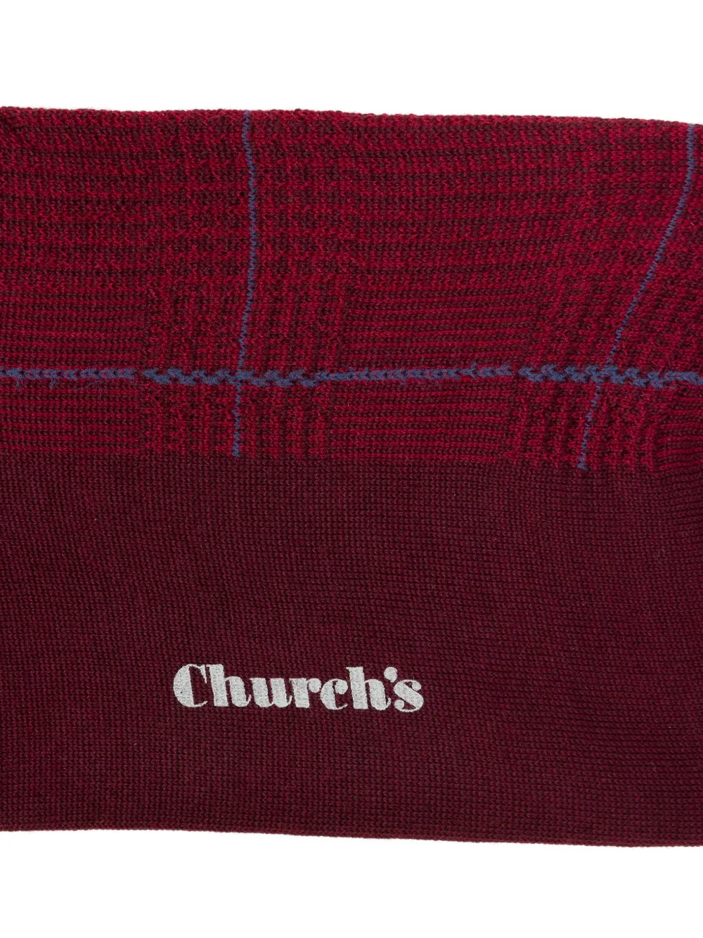 Church's Prince of Wales geruite sokken Rood