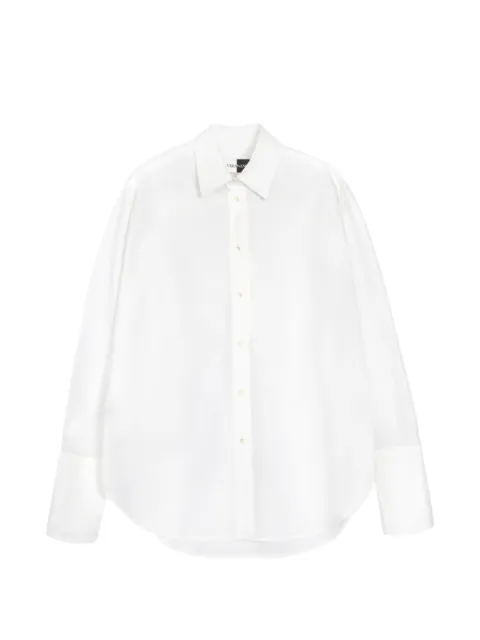 Vera Wang double-cuff collared shirt