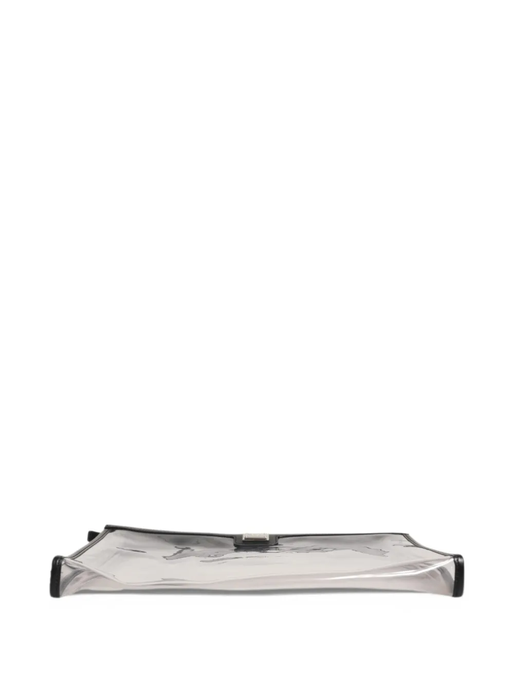 Dolce & Gabbana logo-plaque clutch bag Beige