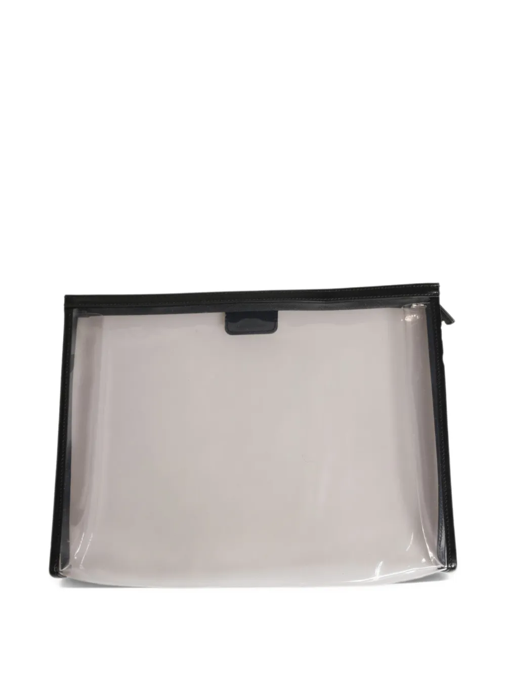 Dolce & Gabbana logo-plaque clutch bag Beige
