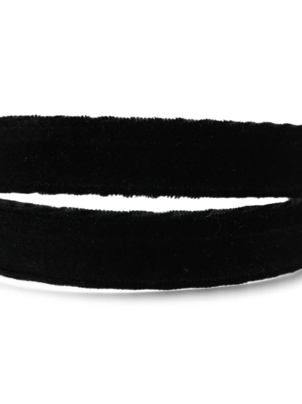 Dolce & Gabbana velvet buckle belt Zwart