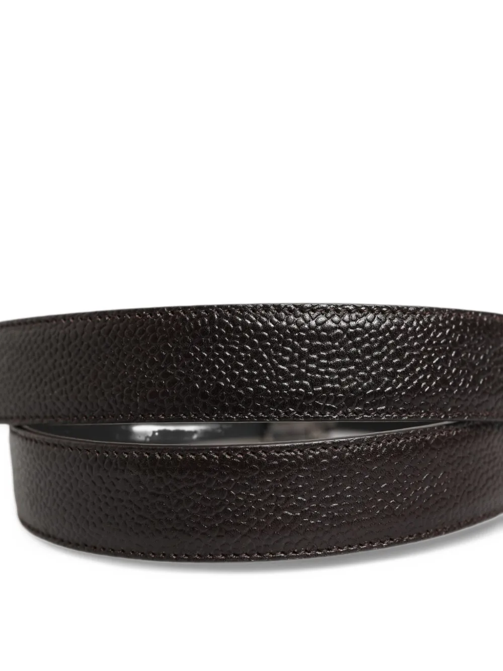 Dolce & Gabbana brown calf-leather buckle belt Bruin