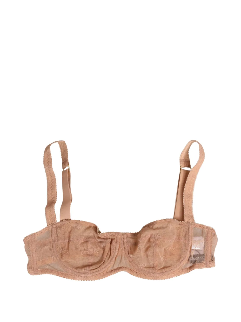 Dolce & Gabbana lace-mesh underwire bra - Toni neutri