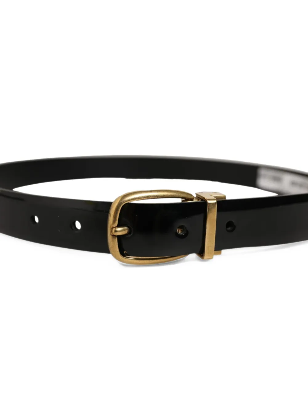 Dolce & Gabbana Leren riem Zwart